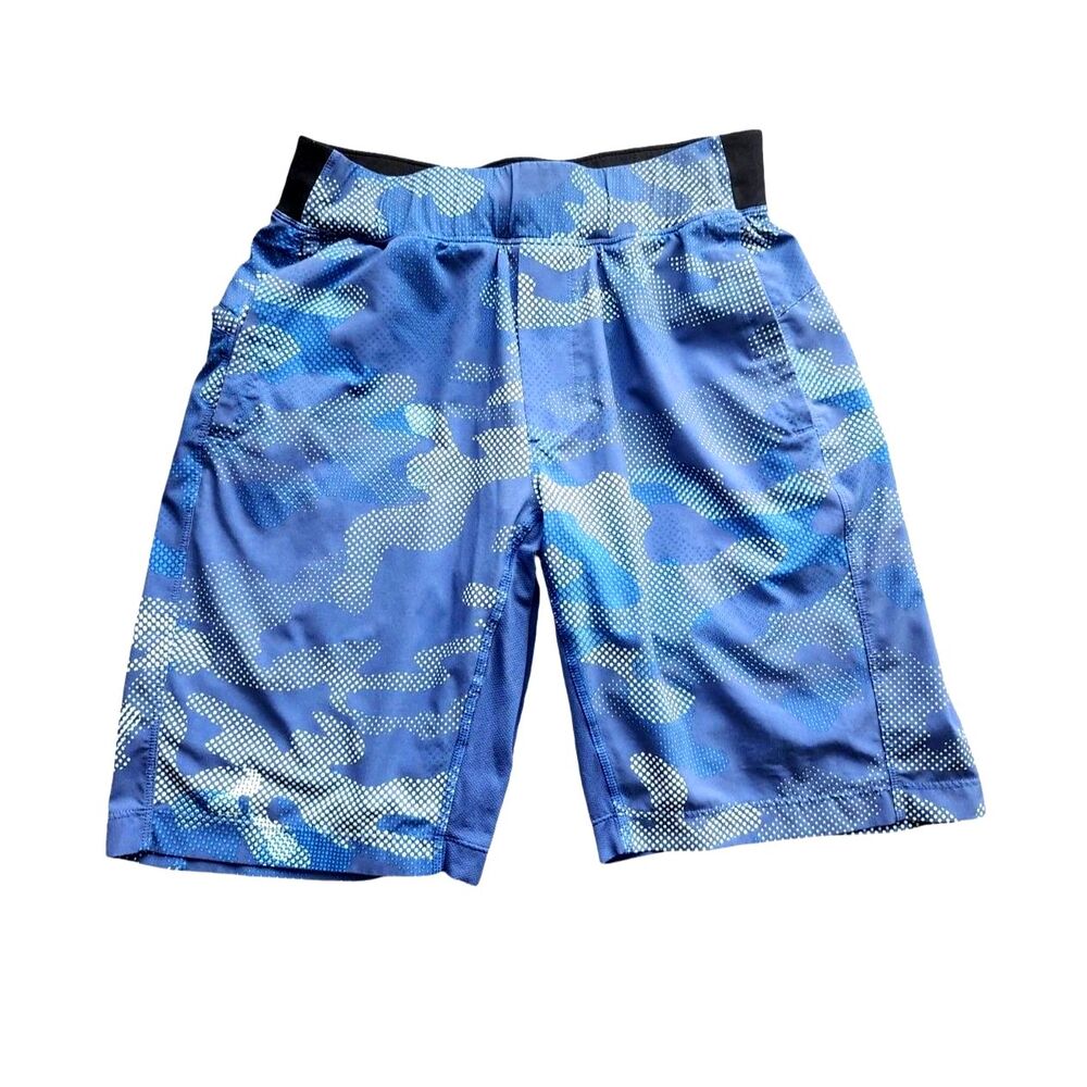 Lululemon Surge Mens Small Lined Running Shorts Blue Dot Camo Athletic